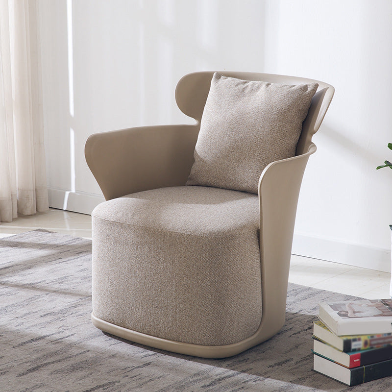 Armstuhl Arme Leinen/PU -Leder inklusive Stuhl für Wohnzimmer, Schlafzimmer