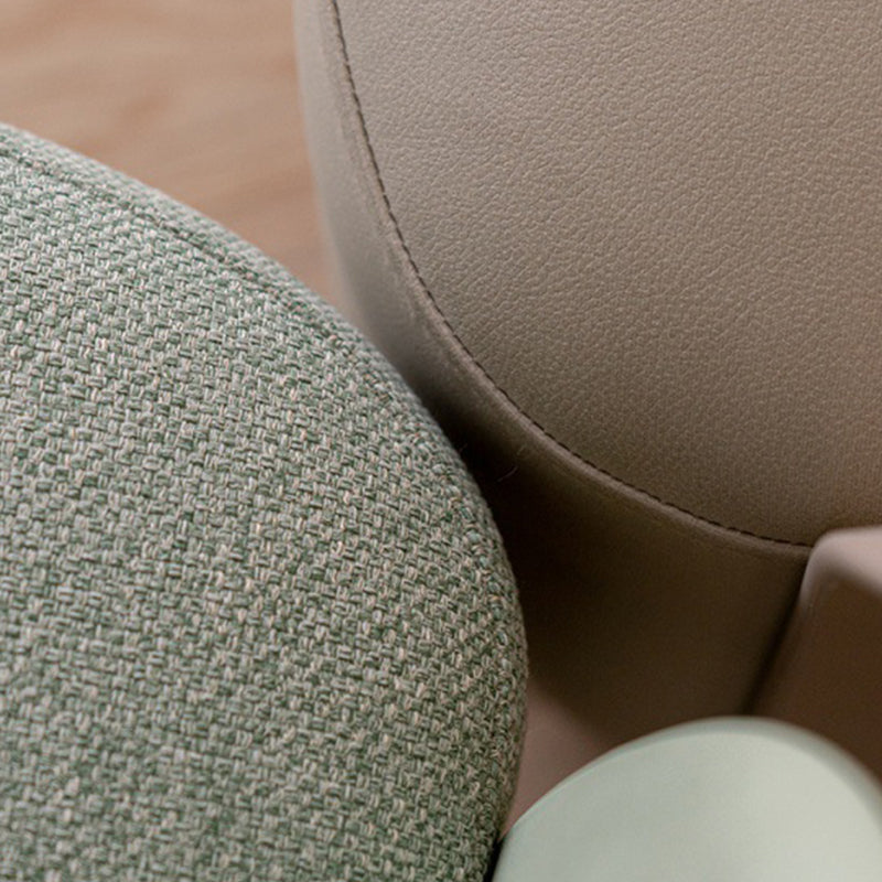 Armstuhl Arme Leinen/PU -Leder inklusive Stuhl für Wohnzimmer, Schlafzimmer