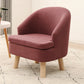 Fabric Chair 20.8" L x 21.2" W x 25.9" H Arms Included Chair for Living Room Reddish Brown Clearhalo 'Accent Chairs' 'accent_chairs' 'Chairs & Seating' 'furn' 'furn_accent_chairs' 'Furniture' 'Living Room Furniture' 5328313