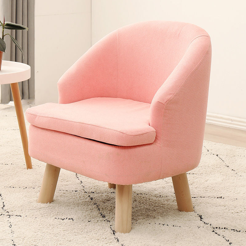 Fabric Chair 20.8" L x 21.2" W x 25.9" H Arms Included Chair for Living Room Pink Clearhalo 'Accent Chairs' 'accent_chairs' 'Chairs & Seating' 'furn' 'furn_accent_chairs' 'Furniture' 'Living Room Furniture' 5328314