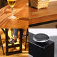 Solid Wood Top Bar Dining Table Industrial Bar Dining Table with Black Base Clearhalo 'Bar Furniture' 'Bar Tables' 'bar_tables' 'furn' 'furn_bar_tables' 'Furniture' 'Kitchen & Dining Furniture' 5331148
