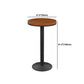 Solid Wood Top Bar Dining Table Industrial Bar Dining Table with Black Base Clearhalo 'Bar Furniture' 'Bar Tables' 'bar_tables' 'furn' 'furn_bar_tables' 'Furniture' 'Kitchen & Dining Furniture' 5331155