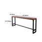 Solid Wood Top Bar Dining Table Industrial Bar Dining Table with Black Base Clearhalo 'Bar Furniture' 'Bar Tables' 'bar_tables' 'furn' 'furn_bar_tables' 'Furniture' 'Kitchen & Dining Furniture' 5331162