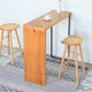 Sgabello da bar per bar in legno massiccio contemporaneo