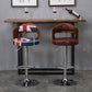 Rotating Barstool Nordic Style Steel Pedestal Bar Stool for Dining Room Clearhalo 'Bar Furniture' 'Bar Stools' 'bar_stools' 'furn' 'furn_bar_stools' 'Furniture' 'Kitchen & Dining Furniture' 5331292