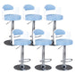 Rotating Barstool Nordic Style Steel Pedestal Bar Stool for Dining Room Light Blue 6 Piece Set Clearhalo 'Bar Furniture' 'Bar Stools' 'bar_stools' 'furn' 'furn_bar_stools' 'Furniture' 'Kitchen & Dining Furniture' 5331323