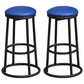 Circular Seat Barstool Industrial Style Bar Stool for Dining Room