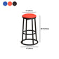 Circular Seat Barstool Industrial Style Bar Stool for Dining Room