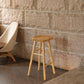 Coffee Shop Contemporary Wood Seat Barstool Wood 4 Legs Bar Stool with Pedal Clearhalo 'Bar Furniture' 'Bar Stools' 'bar_stools' 'furn' 'furn_bar_stools' 'Furniture' 'Kitchen & Dining Furniture' 5331385