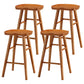 Coffee Shop Contemporary Wood Seat Barstool Wood 4 Legs Bar Stool with Pedal Cherry Wood 4 Piece Set Short Stool(22"H) Clearhalo 'Bar Furniture' 'Bar Stools' 'bar_stools' 'furn' 'furn_bar_stools' 'Furniture' 'Kitchen & Dining Furniture' 5331396