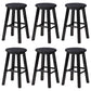 Dining Room Simple Style Wood Barstool Wood 4 Legs Bar Stool with Pedal