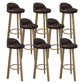 Nordic Simple Barstool Steel Frame Barhocker für Coffeeshop