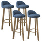Nordic Simple Barstool Steel Frame Barhocker für Coffeeshop