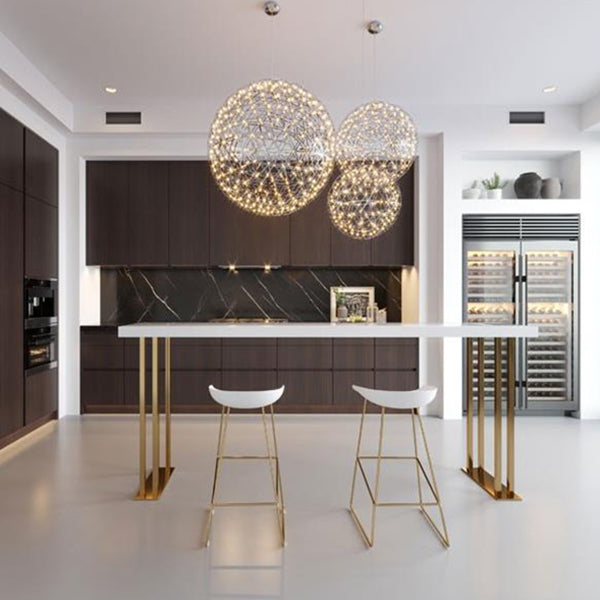 Moderno tavolo da bar in legno massiccio rettangolare set da 1/3 pezzi con sgabelli bianchi