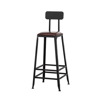 Mesa de barra de madera maciza rectángulo industrial Juego de 1/5 piezas de mesa con heces