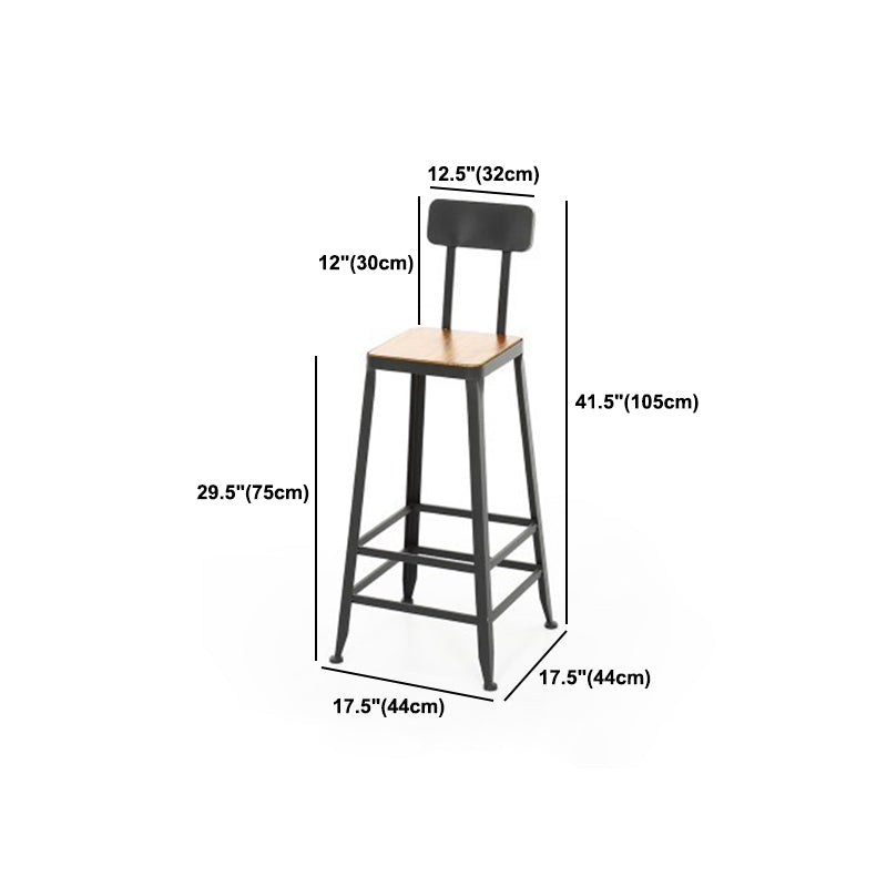 Industrial 1/5 Pieces Bar Table Set Rectangle Pine Wood Counter Table with High Stools Clearhalo 'Bar Furniture' 'furn' 'furn_home_bar_bar_sets' 'Furniture' 'Home Bars & Bar Sets' 'home_bar_bar_sets' 'Kitchen & Dining Furniture' 5331750