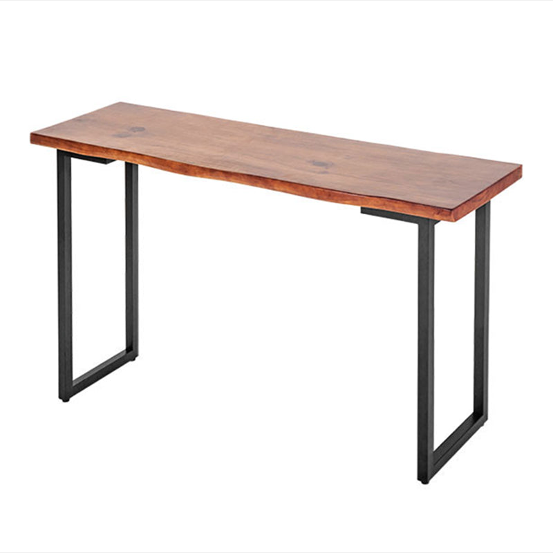 Rectangle de bar à bois massif rectangle Ensemble de table de comptoir 1/7 pièces avec tabourets sans dos