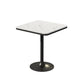 Modern Stone and Metal Dinette Set 1/2/5 Pieces White Table Set for Coffee Shop