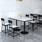 Modern Stone and Metal Dinette Set 1/2/5 Pieces White Table Set for Coffee Shop