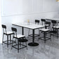 Modern Stone and Metal Dinette Set 1/2/5 Pieces White Table Set for Coffee Shop