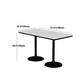 Modern Stone and Metal Dinette Set 1/2/5 Pieces White Table Set for Coffee Shop