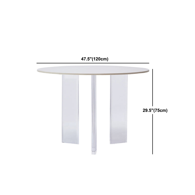 Set da pranzo moderno da 1/3 pezzi Tavolo da pranzo rotondo in pietra per la cucina della sala da pranzo