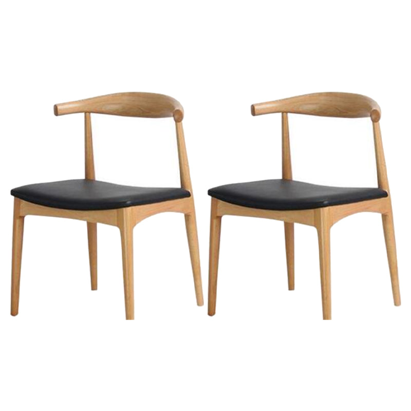 Industrial Sled Dining Table Set 1/2/5 Pieces Solid Wood Dinette Set for Shop 2 Wood Chairs Clearhalo 'Dining Room Sets' 'Dining Tables & Seating' 'dining_room_set' 'furn' 'furn_dining_room_set' 'Furniture' 'Kitchen & Dining Furniture' 5331867