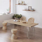 Modern Dining Set 1/2/5 Pieces Rectangle Pine Wood Dining Table for Dining Room Kitchen