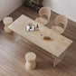 Modern Dining Set 1/2/5 Pieces Rectangle Pine Wood Dining Table for Dining Room Kitchen