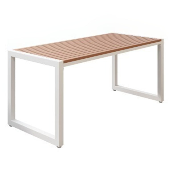 Industrieel 1/3/5 stukken Dinerset rechthoekige houten eettafel voor binnenplaats