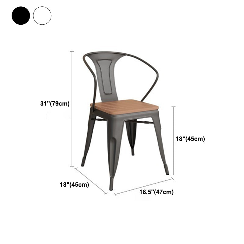 Industrieel 1/3/5 stukken Dinerset rechthoekige houten eettafel voor binnenplaats