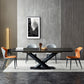 Modern Sintered Stone Rectangle Table Set 1/4/5/6 Pieces Dining Set Clearhalo 'Dining Room Sets' 'Dining Tables & Seating' 'dining_room_set' 'furn' 'furn_dining_room_set' 'Furniture' 'Kitchen & Dining Furniture' 5331982