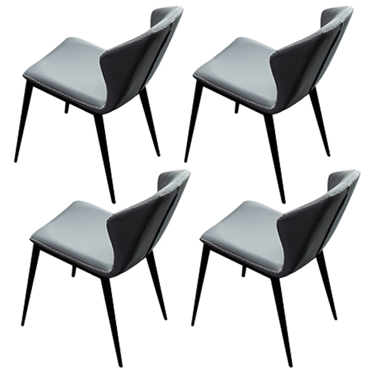 Modern Sintered Stone Rectangle Table Set 1/4/5/6 Pieces Dining Set 4 Grey Chairs Clearhalo 'Dining Room Sets' 'Dining Tables & Seating' 'dining_room_set' 'furn' 'furn_dining_room_set' 'Furniture' 'Kitchen & Dining Furniture' 5331984