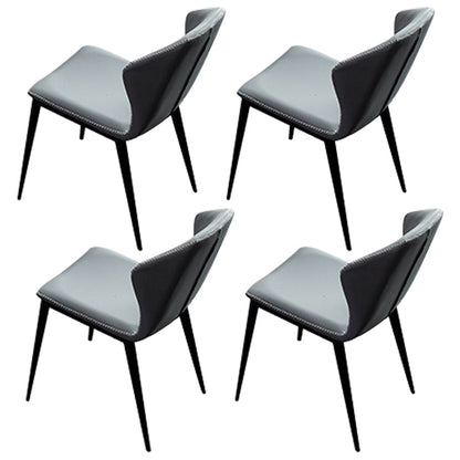 Modern Sintered Stone Rectangle Table Set 1/4/5/6 Pieces Dining Set 4 Grey Chairs Clearhalo 'Dining Room Sets' 'Dining Tables & Seating' 'dining_room_set' 'furn' 'furn_dining_room_set' 'Furniture' 'Kitchen & Dining Furniture' 5331984
