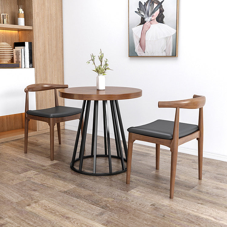 Juego de comedor moderno de 1/2/3 piezas, mesa de comedor redonda de madera de pino para comedor