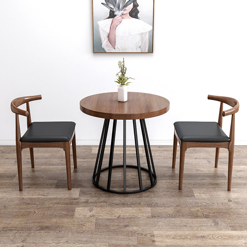 Juego de comedor moderno de 1/2/3 piezas, mesa de comedor redonda de madera de pino para comedor