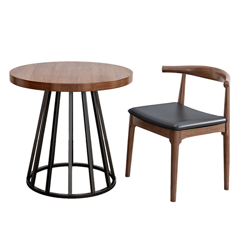 Juego de comedor moderno de 1/2/3 piezas, mesa de comedor redonda de madera de pino para comedor
