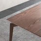 Rectangle 4 Legs Mid-Century Dining Table Wood Color Fixed Table of Ash Wood