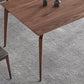 Rectangle 4 Legs Mid-Century Dining Table Wood Color Fixed Table of Ash Wood