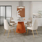 Traditional Luxury Dining Table Round Sintered Stone Table for Home Clearhalo 'Dining Tables & Seating' 'Dining Tables' 'dining_table' 'furn' 'furn_dining_table' 'Furniture' 'Kitchen & Dining Furniture' 5332159