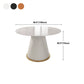 Traditional Luxury Dining Table Round Sintered Stone Table for Home Clearhalo 'Dining Tables & Seating' 'Dining Tables' 'dining_table' 'furn' 'furn_dining_table' 'Furniture' 'Kitchen & Dining Furniture' 5332162