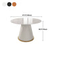 Traditional Luxury Dining Table Round Sintered Stone Table for Home Clearhalo 'Dining Tables & Seating' 'Dining Tables' 'dining_table' 'furn' 'furn_dining_table' 'Furniture' 'Kitchen & Dining Furniture' 5332163