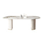 Stone Dining Table Contemporary Style Oval Dining Site Table for Home