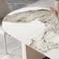 Stone Dining Table Contemporary Style Oval Dining Site Table for Home