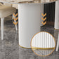 Stone Dining Table Contemporary Style Oval Dining Site Table for Home
