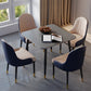 Industrial Style Dining Table Sintered Stone 4 Legs Table for Home
