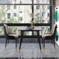 Industrial Style Dining Table Sintered Stone 4 Legs Table for Home