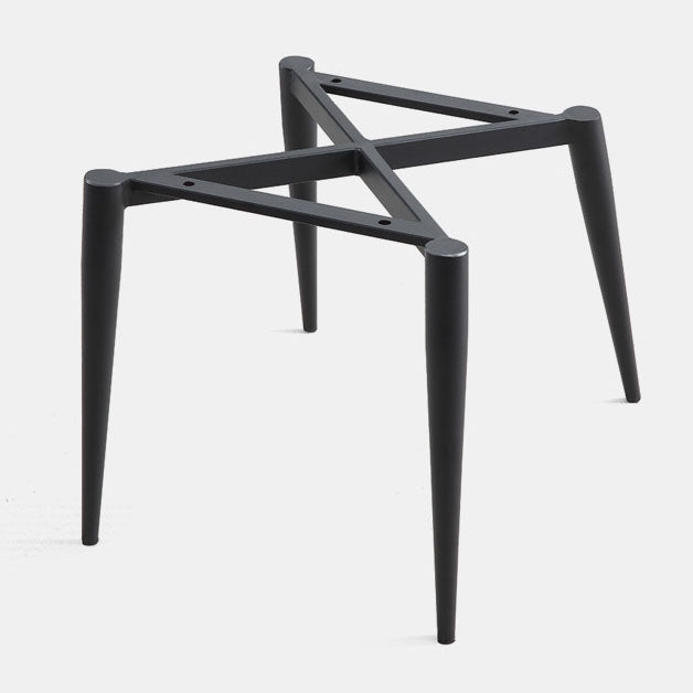 Sedia da pranzo in pelle contemporanea sedia laterale di wingback con gambe in acciaio in finitura opaca