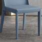 Muebles modernos de silla de comedor de cuero con patas de acero en acabado mate para el hogar