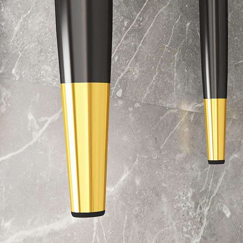 Glam Metal Dining Chairs Open Back Dining Side Furniture in Matte Finish for Indoor Clearhalo 'Dining Chairs' 'Dining Tables & Seating' 'dining_chair' 'furn' 'furn_dining_chair' 'Furniture' 'Kitchen & Dining Furniture' 5332550